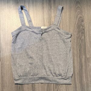 LOFT Heather Gray Top. Size M